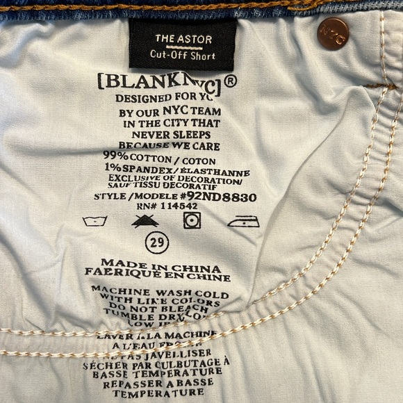 BLANK NYC The Astor Cut Off Shorts - Picture 8 of 11